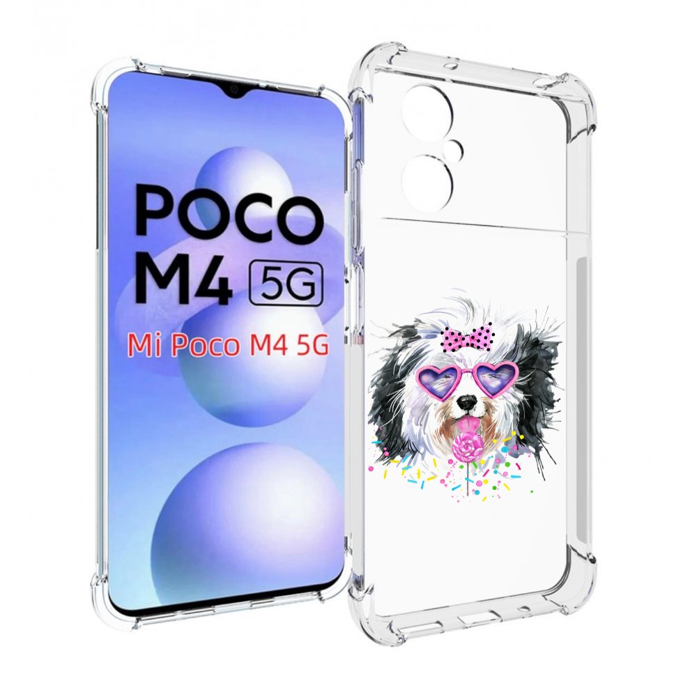 

Чехол MyPads пушистик для Xiaomi Poco M4 5G, Прозрачный, Tocco