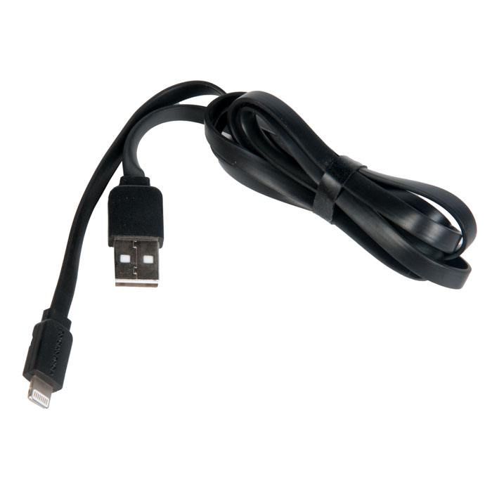 фото Кабель usb more choice k21i для lightning, 2.1a, длина 1.0м, черный