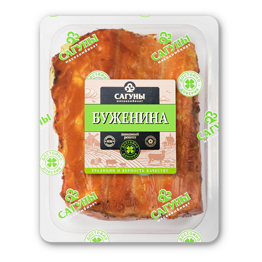 

Буженина варено-копченая Сагуновский Мясокомбинат мини +-600 г