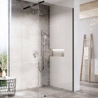 

Душевая перегородка Ravak ST Walk-In Wall 90 GW9W70300Z1 профиль Черный стекло Transparent