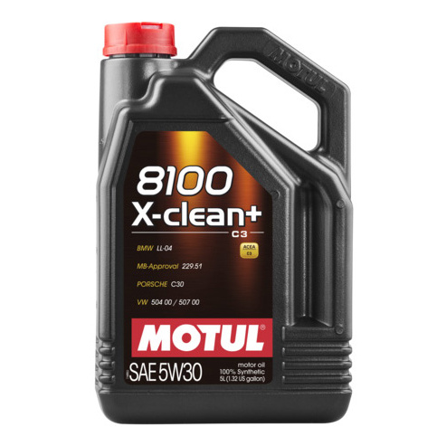 Моторное масло Motul синтетическое 8100 x-clean acea c3, vW 507.00/504.00 5W30 5л