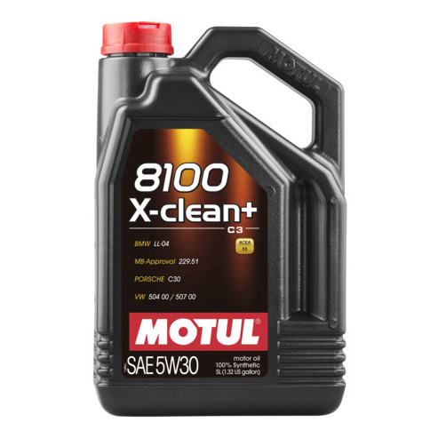 фото Motul 5w30 8100 x-clean + 5l_масло мотор. синт.acea c3, vw 507.00/504.00, porsche c30,