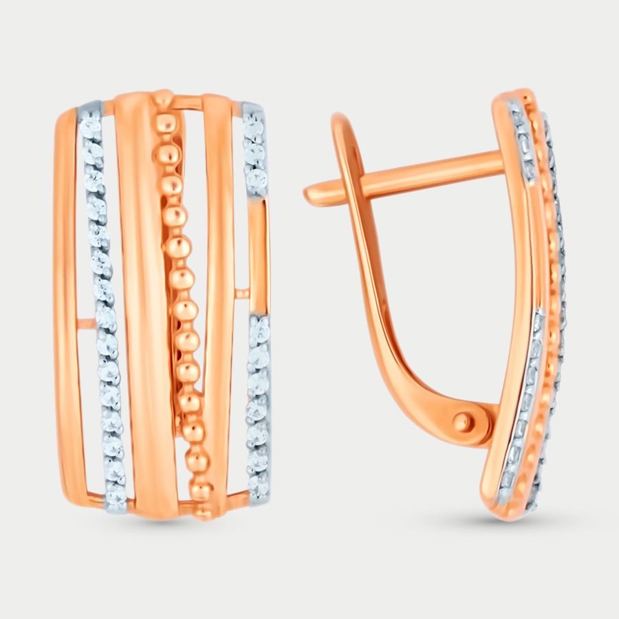

Серьги из золота с фианитом GOLD CENTER 015322-1102, 015322-1102
