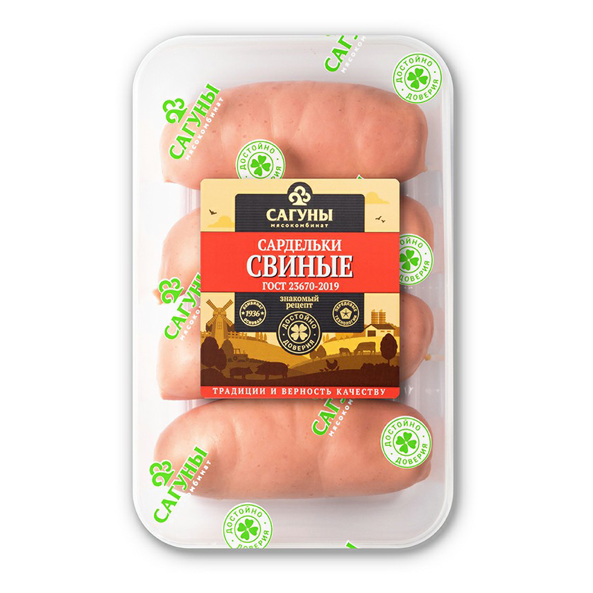 

Сардельки Сагуновский Мясокомбинат Свиные мини вареные +-500 г