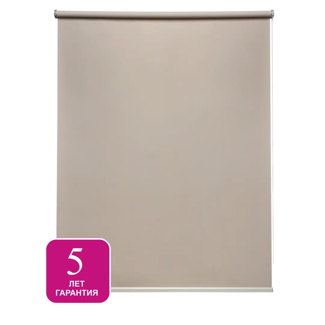 

Штора рулонная блэкаут Inspire Belem 80x160 см коричневая Moon 4