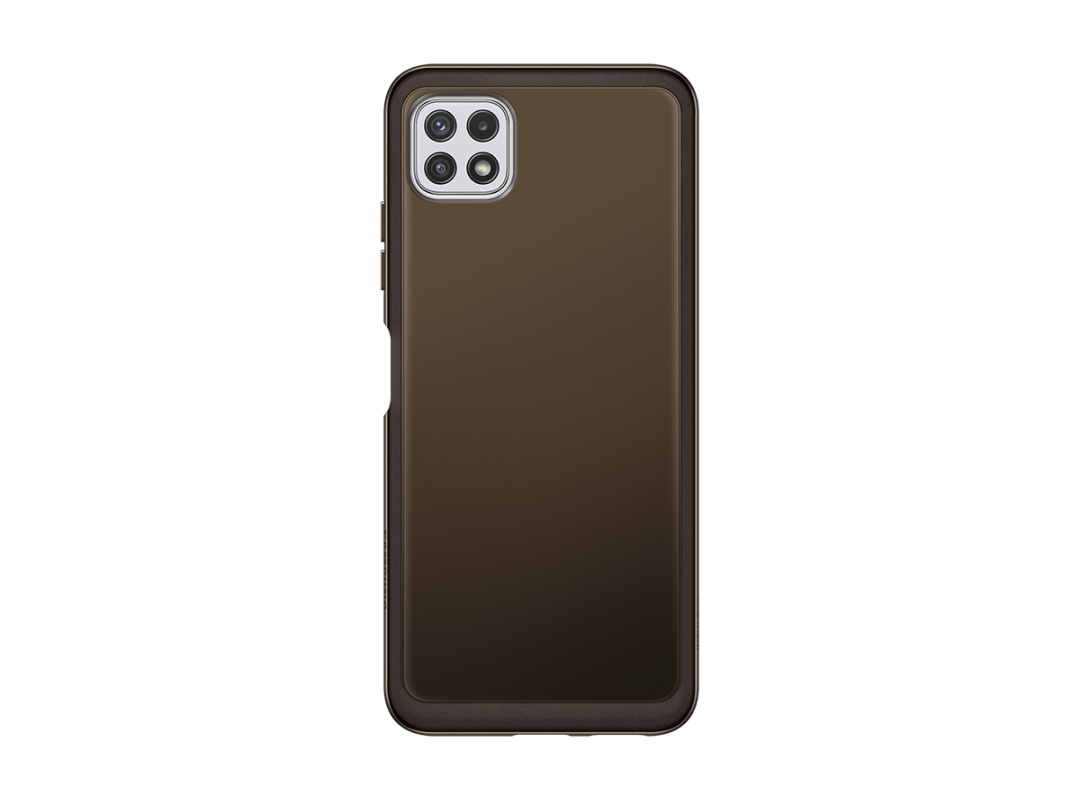 Чехол Samsung Soft Clear Cover для Galaxy A22 Black (EF-QA225TBEGRU)