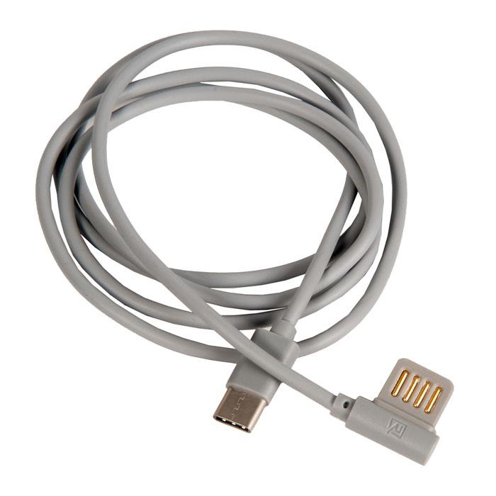 фото Кабель usb remax rc-075a rayen для type-c, 2.1а, длина 1.0м, серый