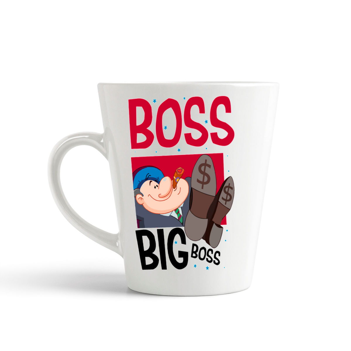 

Конусная кружка CoolPodarok Прикол Босс биг босс Boss big boss