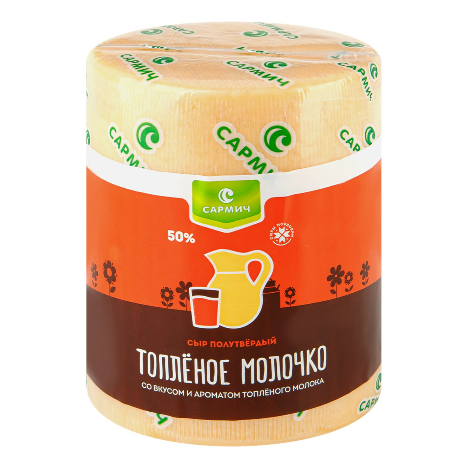 

Сыр полутвердый Сармич Топленое молочко 50% +-1,2 кг