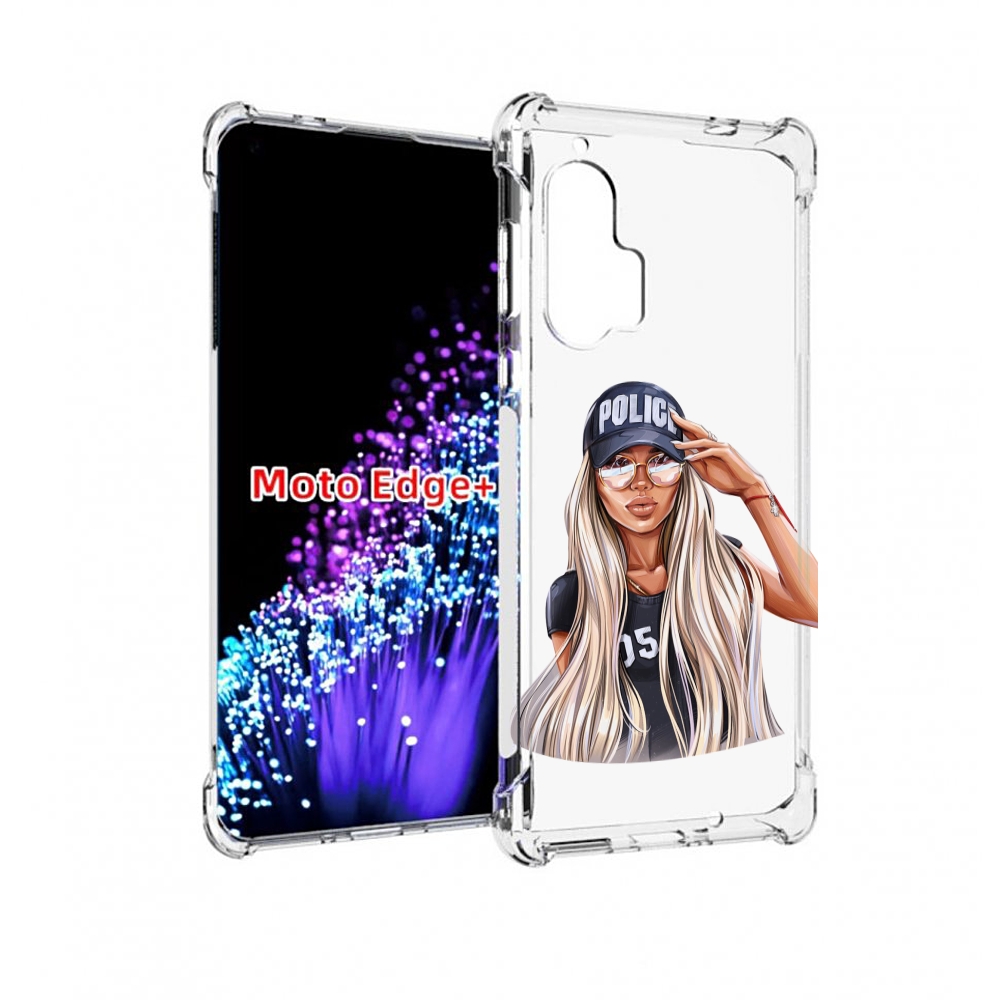

Чехол MyPads модная-девушка-арт женский для Motorola Edge+ Plus, Прозрачный, Tocco