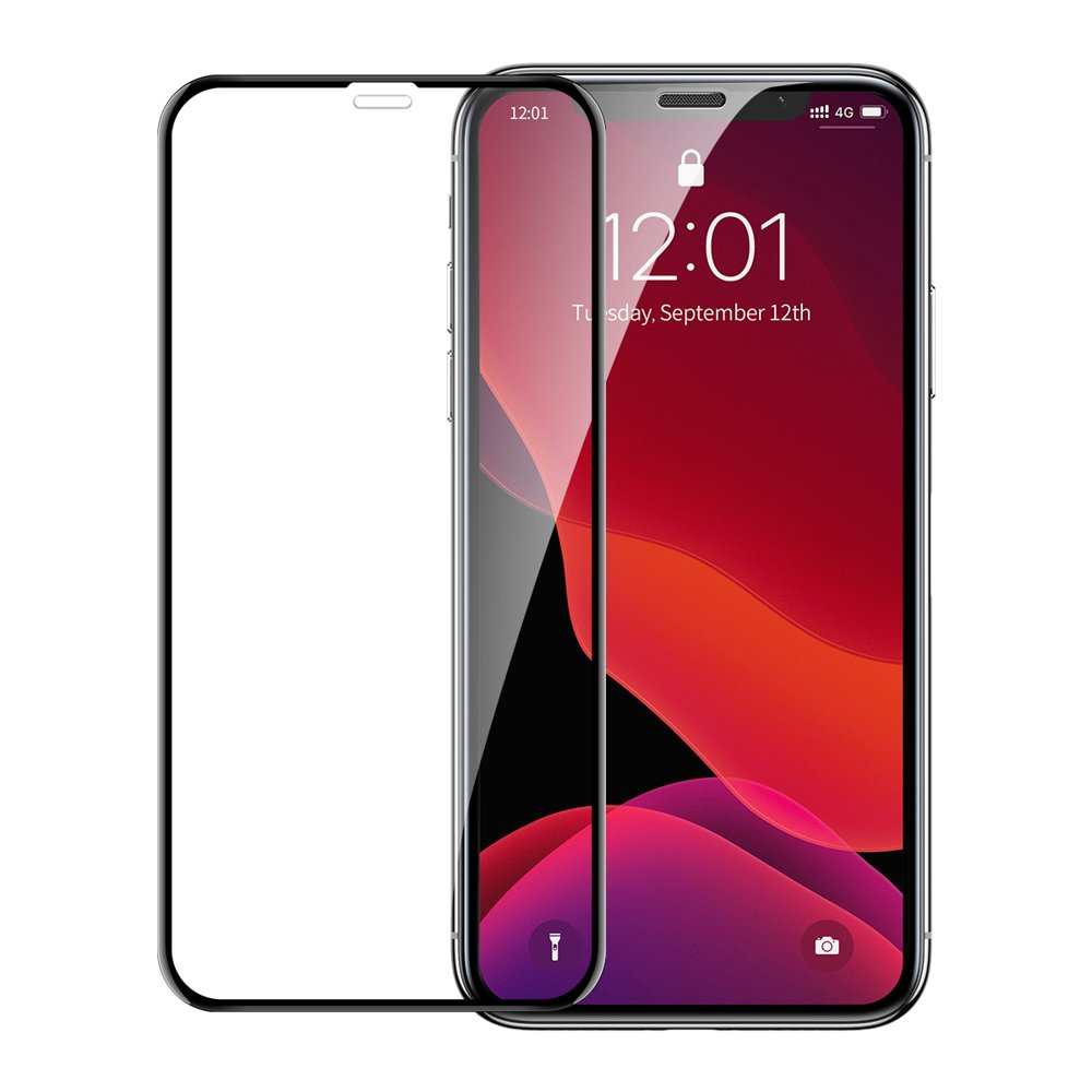 

Защитное стекло Baseus 0.23mm Curved-screen Tempered для iPhone XR/11 (2 шт.)(Black), Curved-screen Tempered 0.23mm для iPhone XR/11