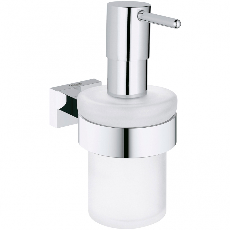 Grohe Дозатор Grohe Essentials Cube 40756001 для жидкого мыла, с держателем