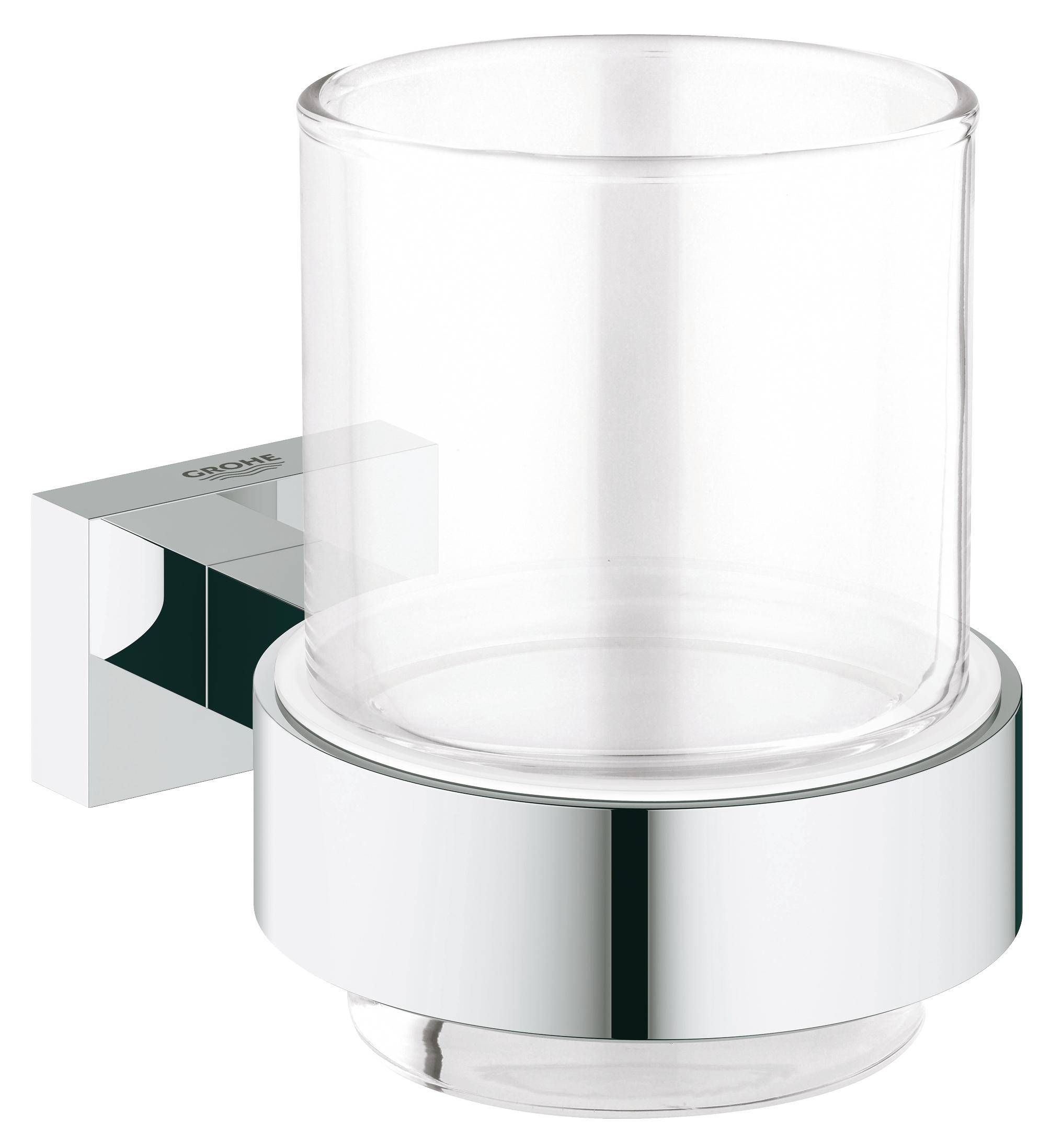 Grohe Стакан Grohe Essentials Cube 40755001 с держателем