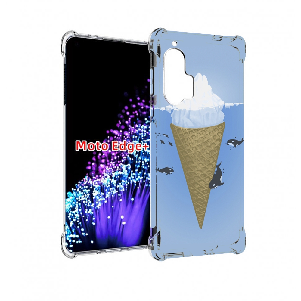 

Чехол MyPads мороженное-у-косаток для Motorola Edge+ Plus, Прозрачный, Tocco