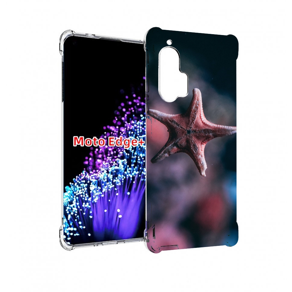 

Чехол MyPads морская-звезда---starfish для Motorola Edge+ Plus, Прозрачный, Tocco