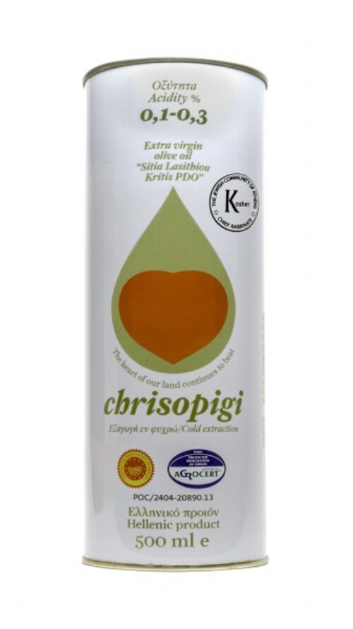 

Масло оливковое Sitia Chrisopigi Extra Virgin 0,1-0,3%, 500 мл