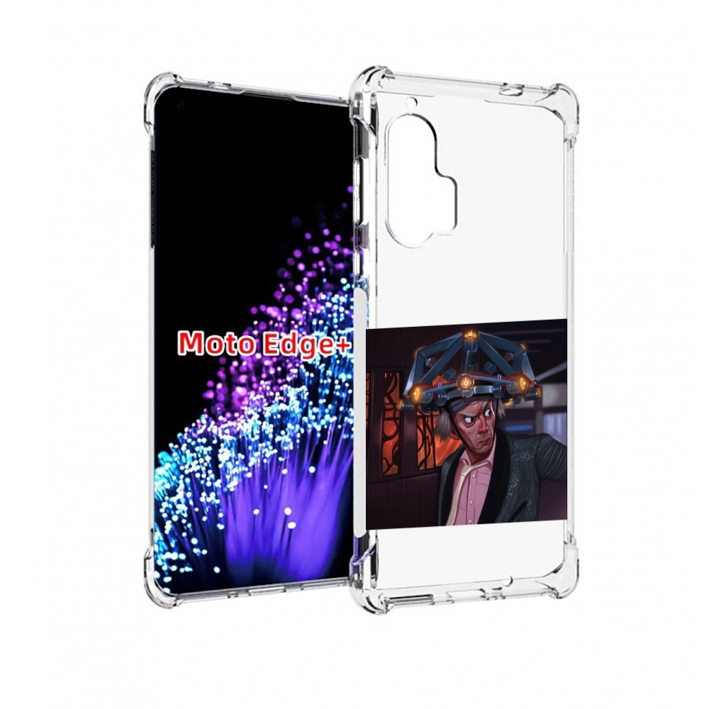 

Чехол MyPads назад-в-будущее для Motorola Edge+ Plus, Прозрачный, Tocco