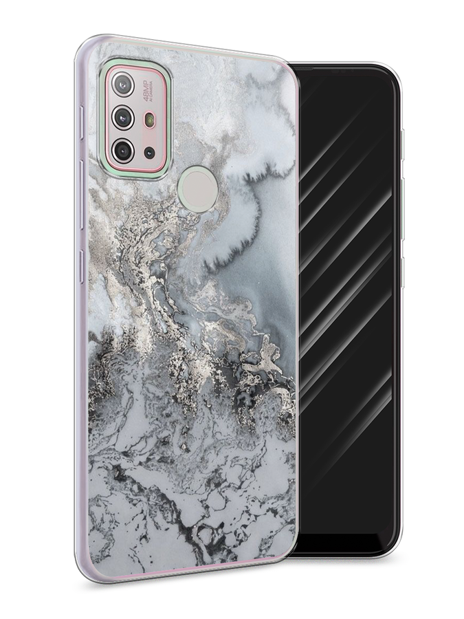 

Чехол Awog на Lenovo K13 Note/Motorola Moto G10/G20/G30 "Морозная лавина серая", Разноцветный, 242150-3