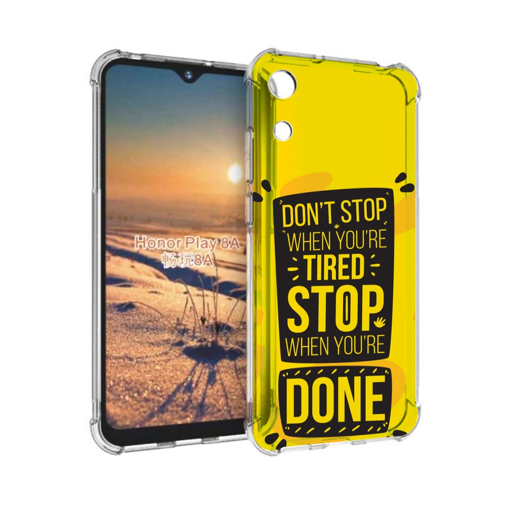 

Чехол бампер MyPads yellow-done для Honor 8A, Прозрачный, Tocco