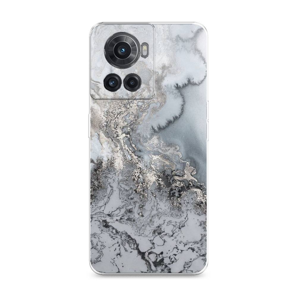 фото Силиконовый чехол "морозная лавина серая" на oneplus ace awog