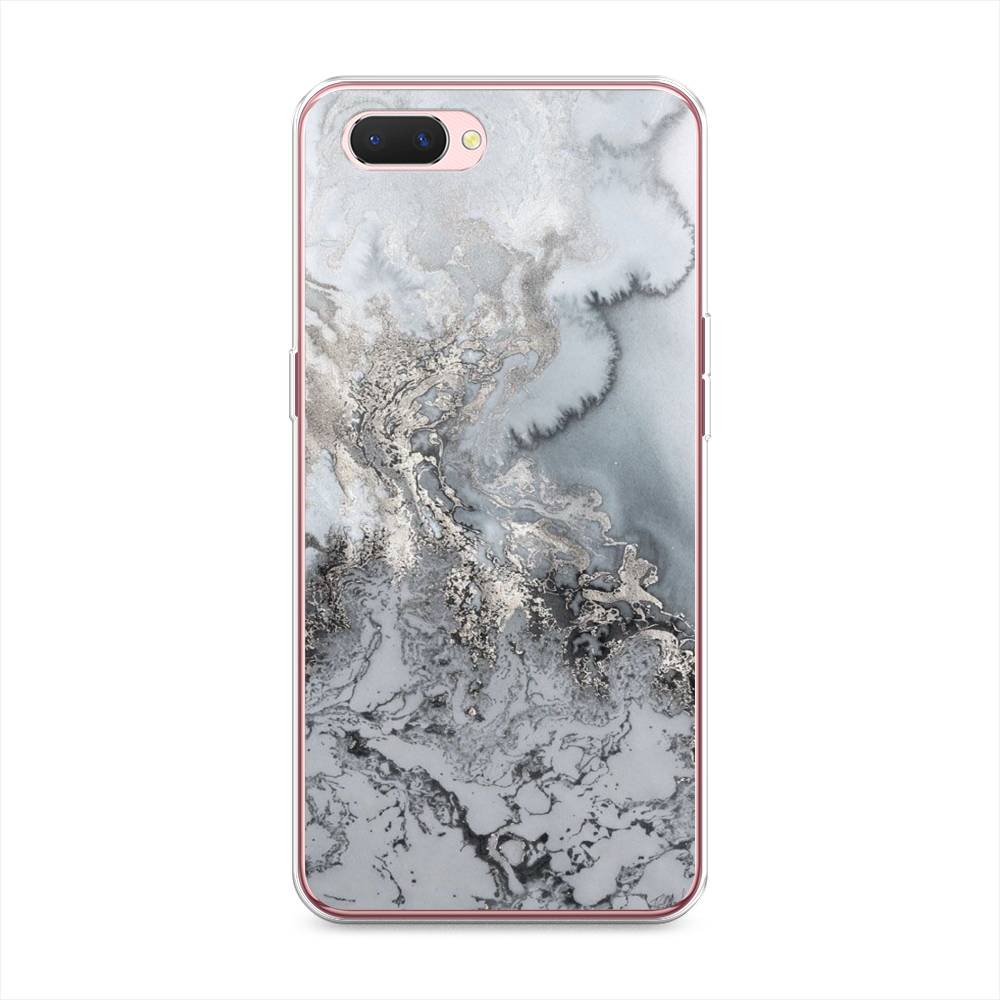 

Чехол Awog на Oppo A3s "Морозная лавина серая", Разноцветный, 252050-3