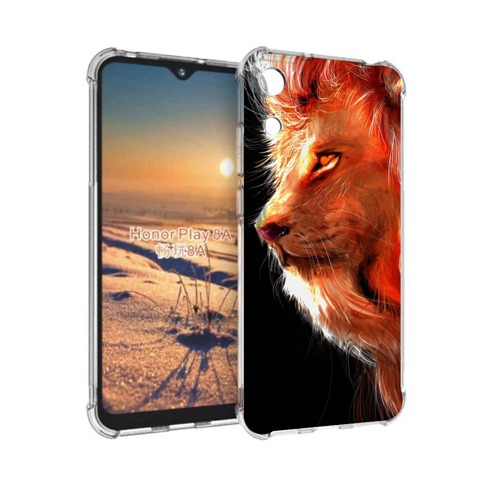 

Чехол бампер MyPads Арт-рисунок-льва мужской для Honor 8A, Прозрачный, Tocco