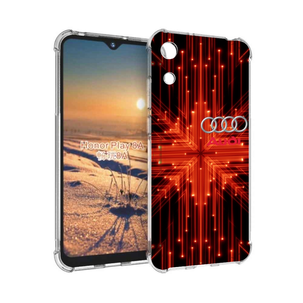 

Чехол бампер MyPads Ауди-на-неоновом-фоне для Honor 8A, Прозрачный, Tocco