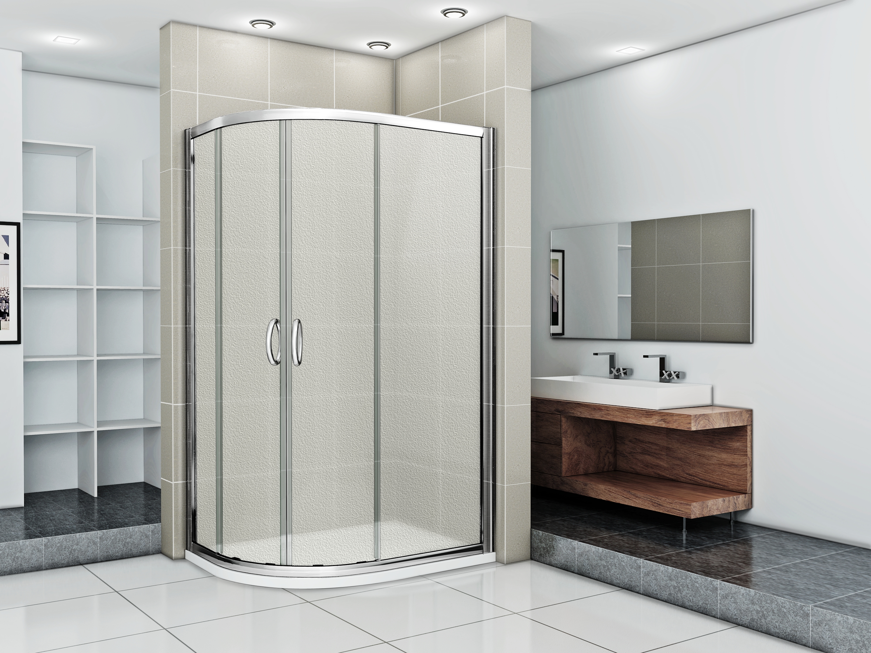 

Душевой уголок Good Door Infinity R-120-G-CH 120x80
