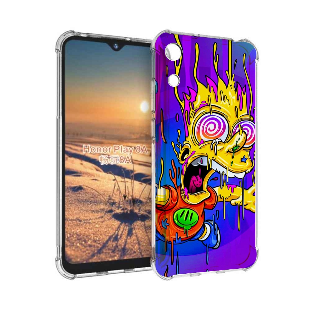

Чехол бампер MyPads Барт-арт-стрит для Honor 8A, Прозрачный, Tocco