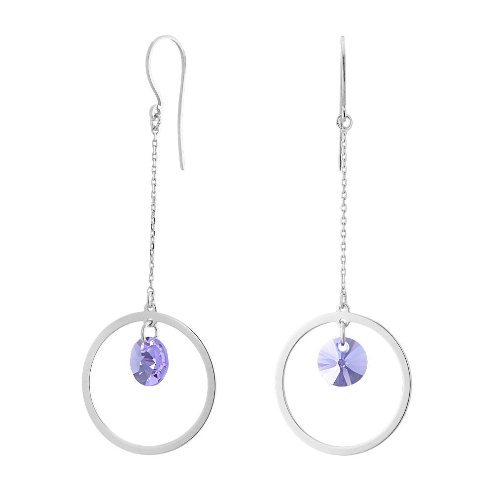 

Серьги из серебра с swarovski ЮВЕЛИР КАРАТ 2129423, 2129423/96