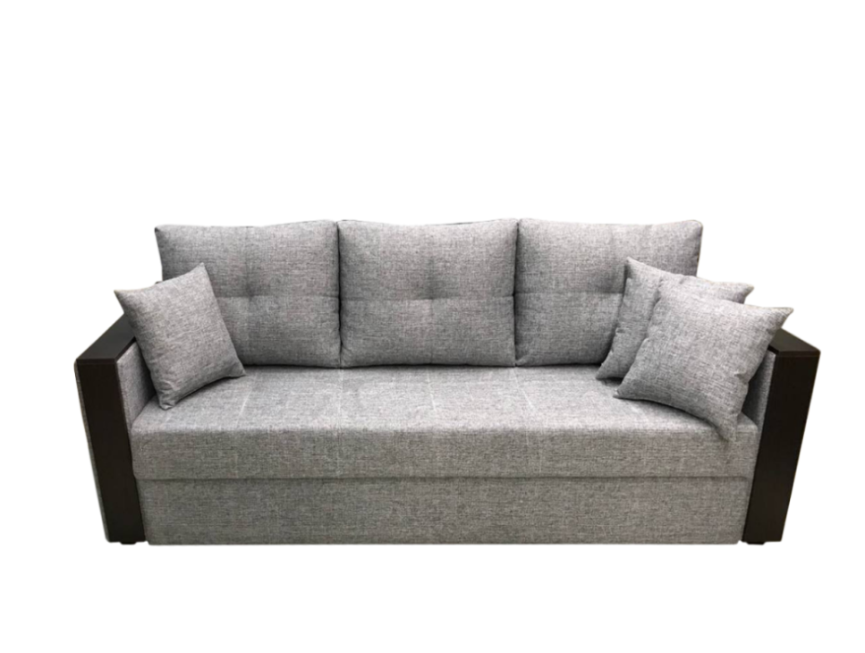 

Диван, трехместный, Рогожка, серый, трехместный