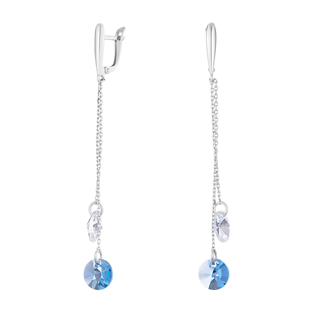 

Серьги из серебра с swarovski ЮВЕЛИР КАРАТ 2129481, 2129481