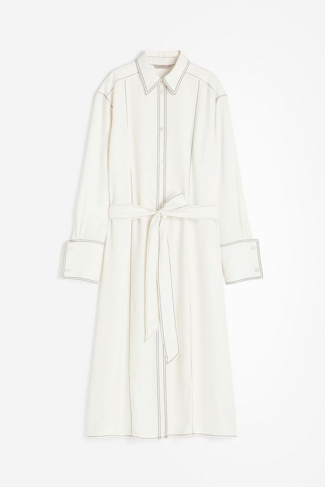 

Платье женское H&M 1207692 белое XS, Белый, 1207692