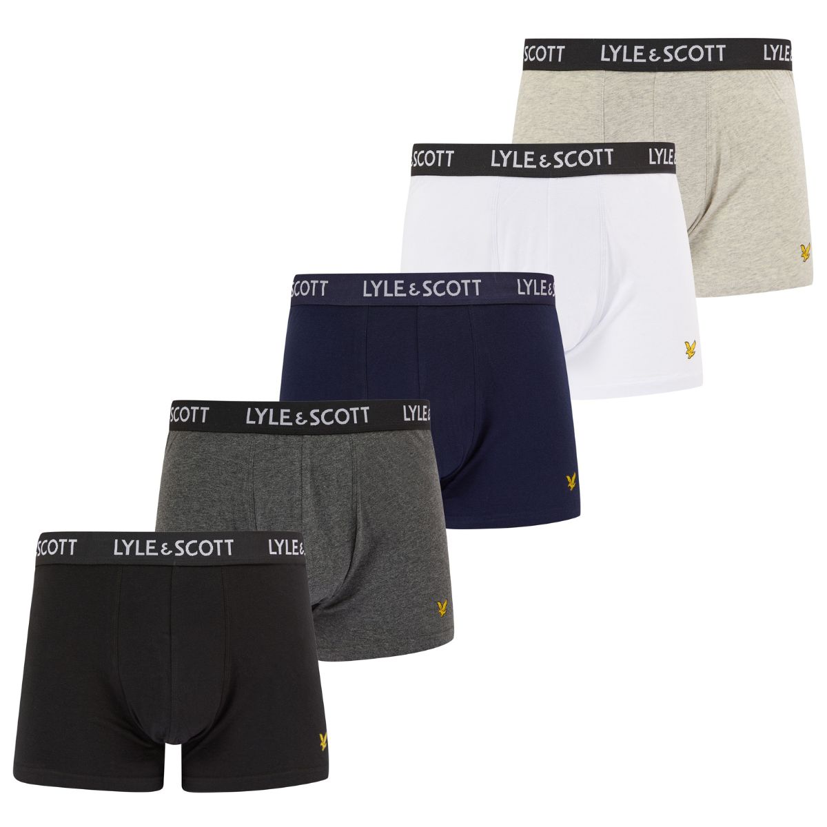 

Комплект трусов мужских Lyle&Scott LS5UW005_475 разноцветных L, Разноцветный, LS5UW005_475