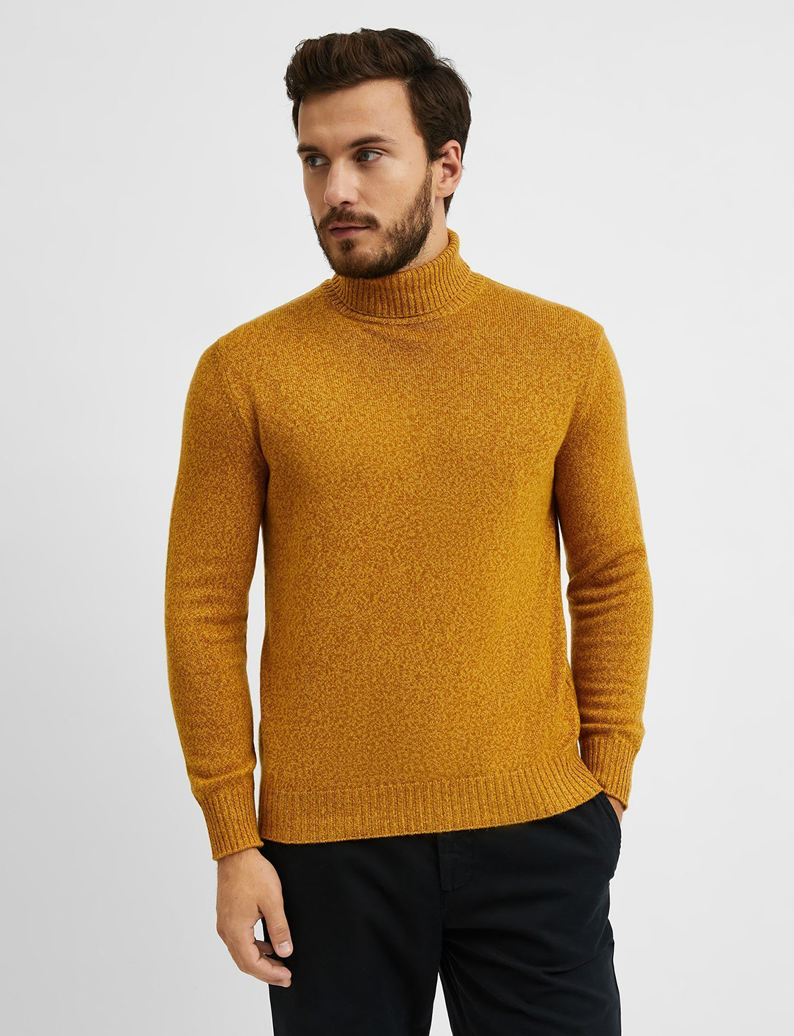 фото Водолазка мужская united colors of benetton 21a_1235u2522 желтая 2xl