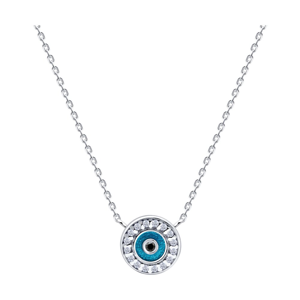 

Колье из серебра 40-45 см Diamant 94-170-02227-1, фианит/эмаль, 94-170-02227-1
