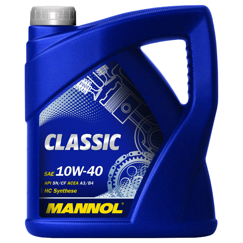 

Моторное масло Mannol полусинтетическое classic sn/cf, a3/b4 10w40 4л