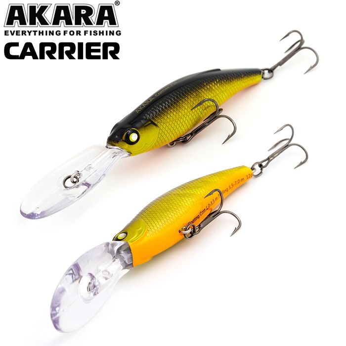 

Воблер Akara Carrier 75F 12 гр 3/7 oz 2,9 in A121, Разноцветный, Carrier