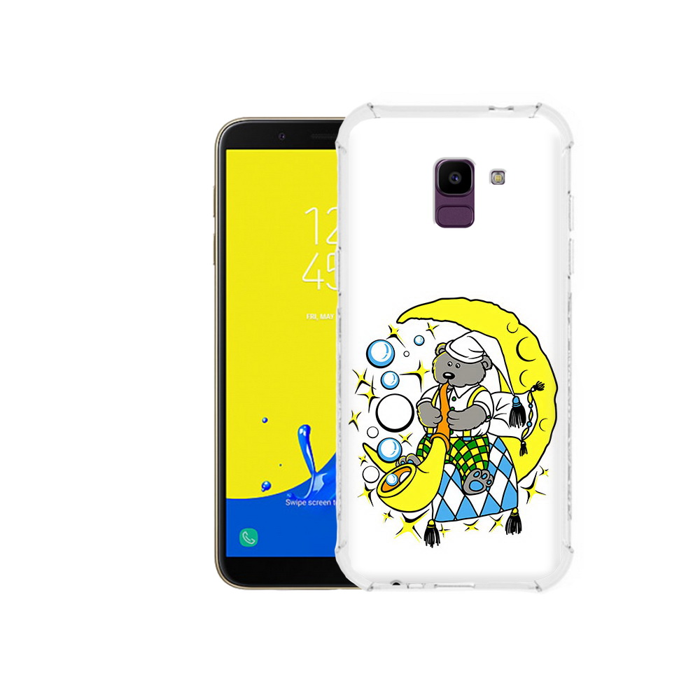 

Чехол MyPads Tocco для Samsung Galaxy J6 (2018) Сырная луна, Прозрачный, Tocco