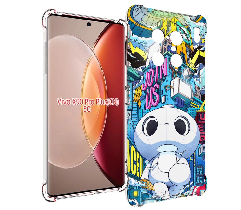 

Чехол MyPads FaceU для Vivo X90 Pro Plus, Прозрачный, Tocco