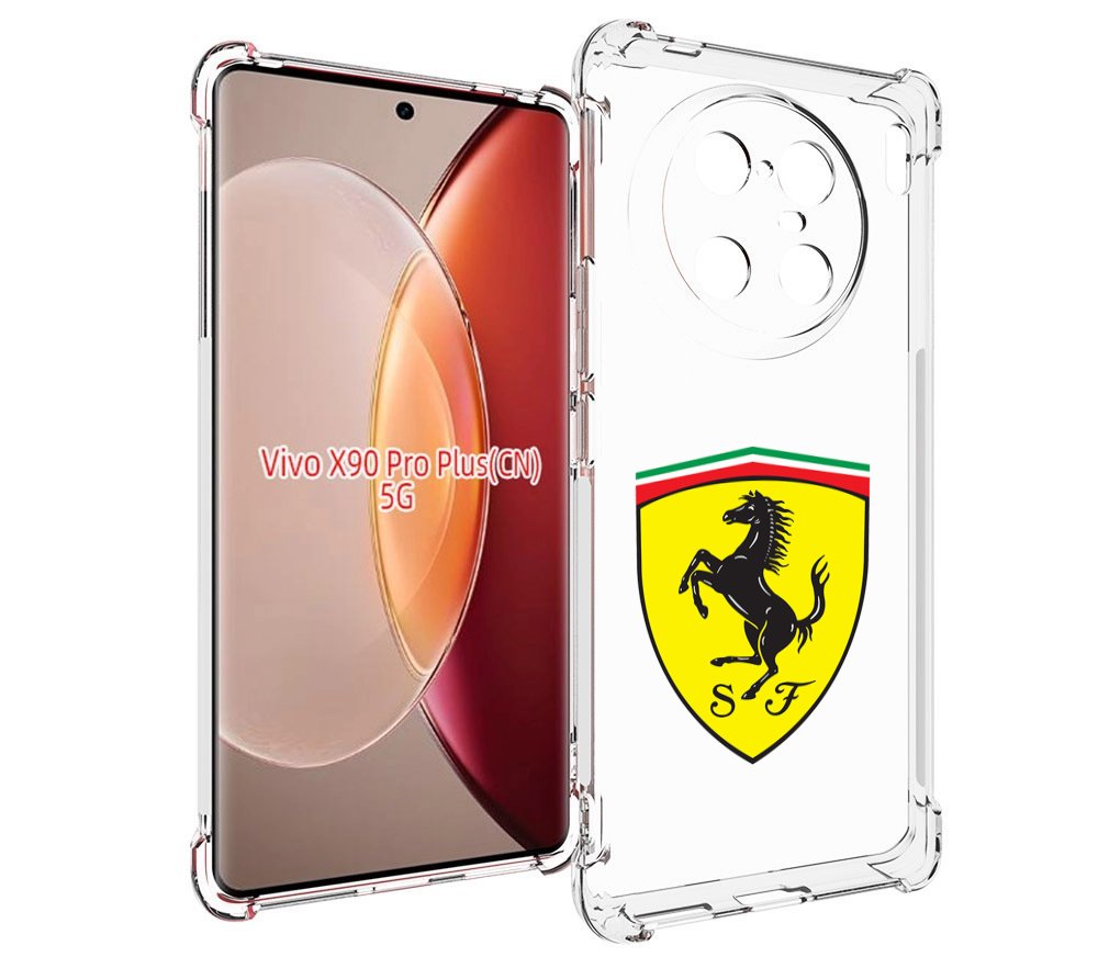 

Чехол MyPads Ferrari-3 мужской для Vivo X90 Pro Plus, Прозрачный, Tocco
