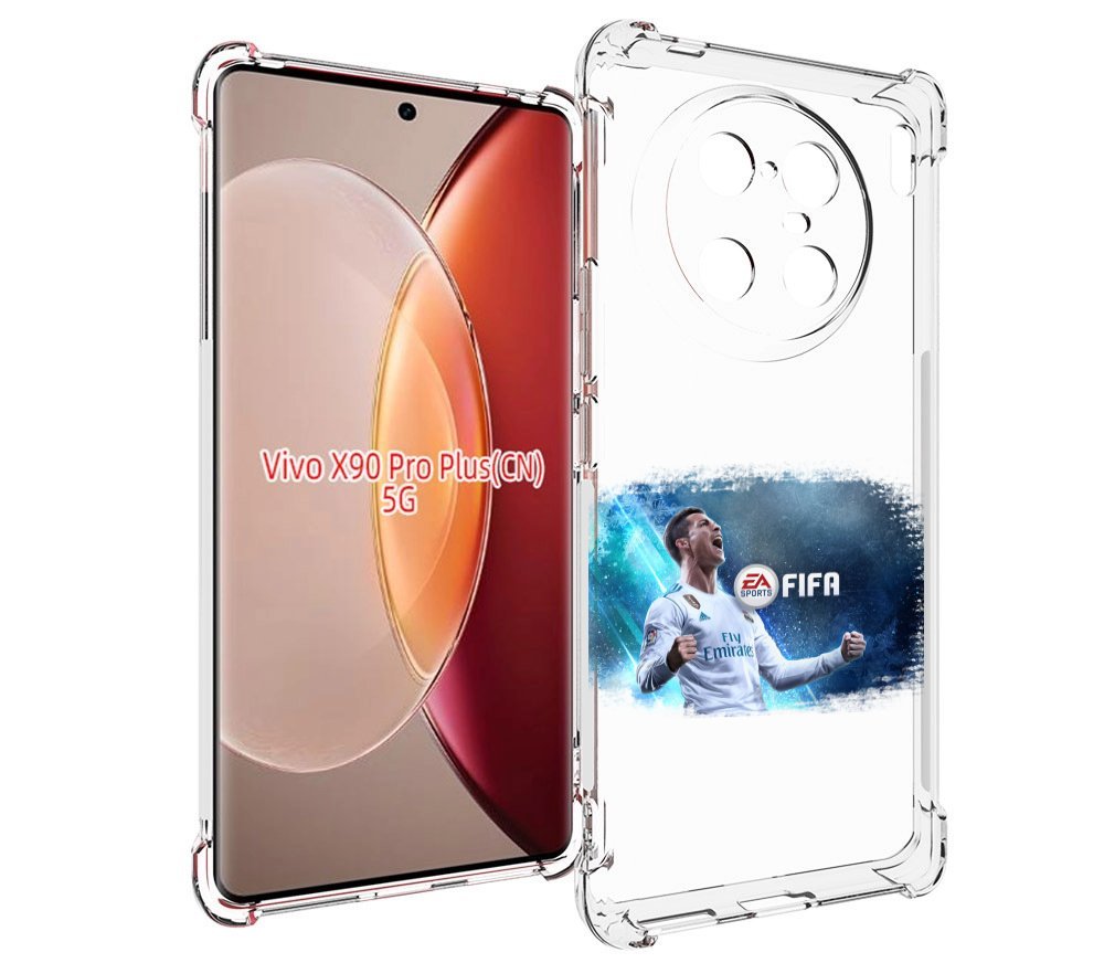 

Чехол MyPads FiFA логотип для Vivo X90 Pro Plus, Прозрачный, Tocco