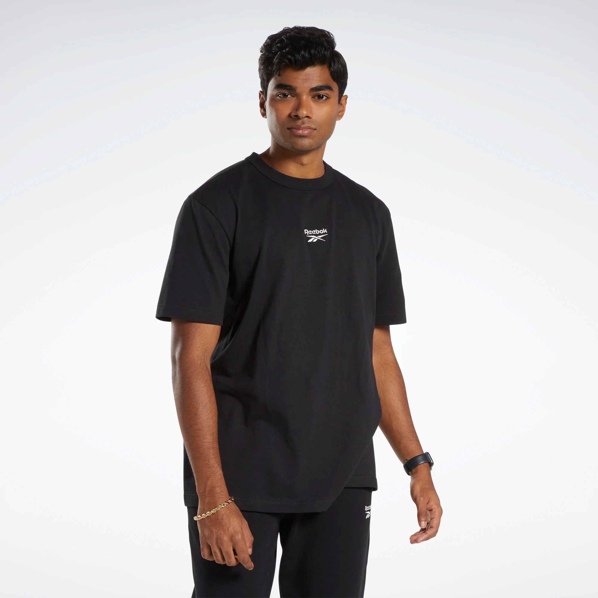 

Футболка мужская Reebok Classics Small Vector T-Shirt черная S, Черный, Classics Small Vector T-Shirt