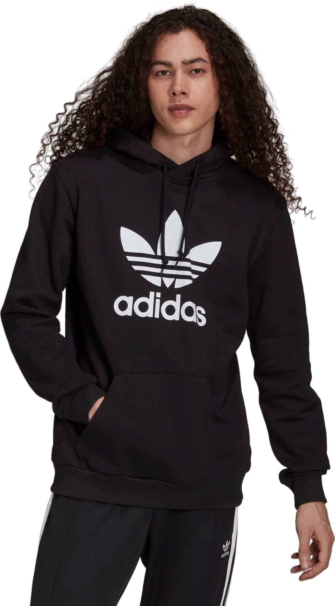 

Худи мужское Adidas Trefoil Hoody черное L, Черный, Trefoil Hoody