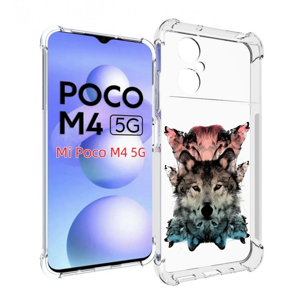 

Чехол MyPads стая для Xiaomi Poco M4 5G, Прозрачный, Tocco