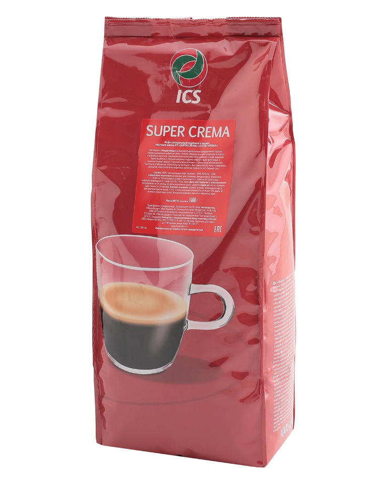

Кофе в зернах ICS "SUPER CREMA" 1 кг, Кофе зерновой