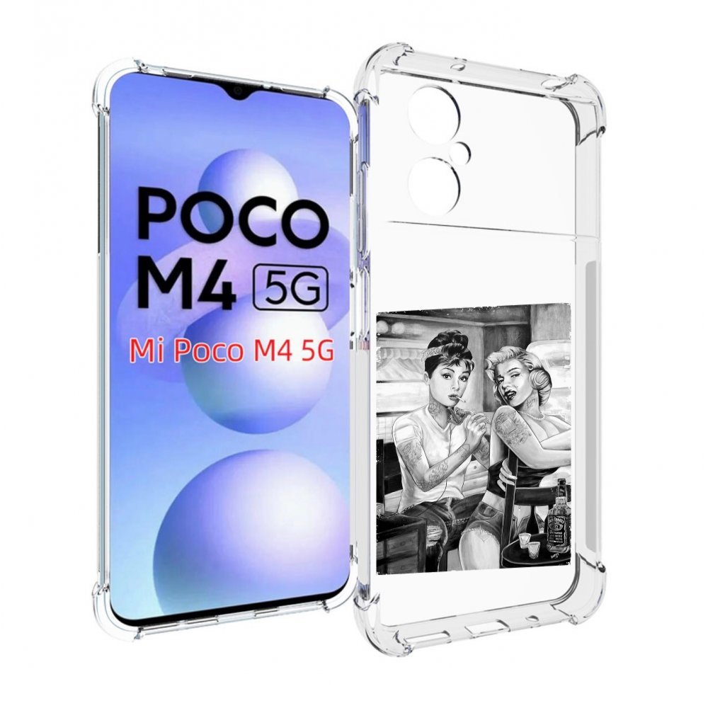 

Чехол MyPads тату мастер для Xiaomi Poco M4 5G, Прозрачный, Tocco