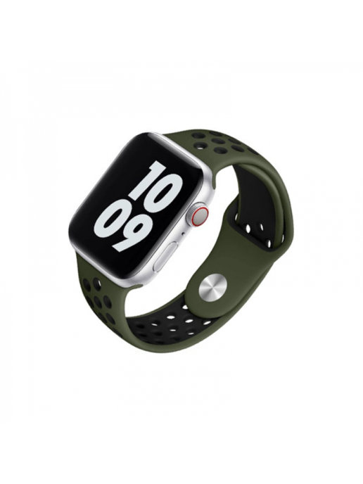 

Ремешок Wiwu Dual Color Silicone Band для Apple Watch Series 1-6/SE 42/44 mm (Green/Black), Dual Color Silicone Band для Apple Watch Series 1-6/SE 42/44 mm