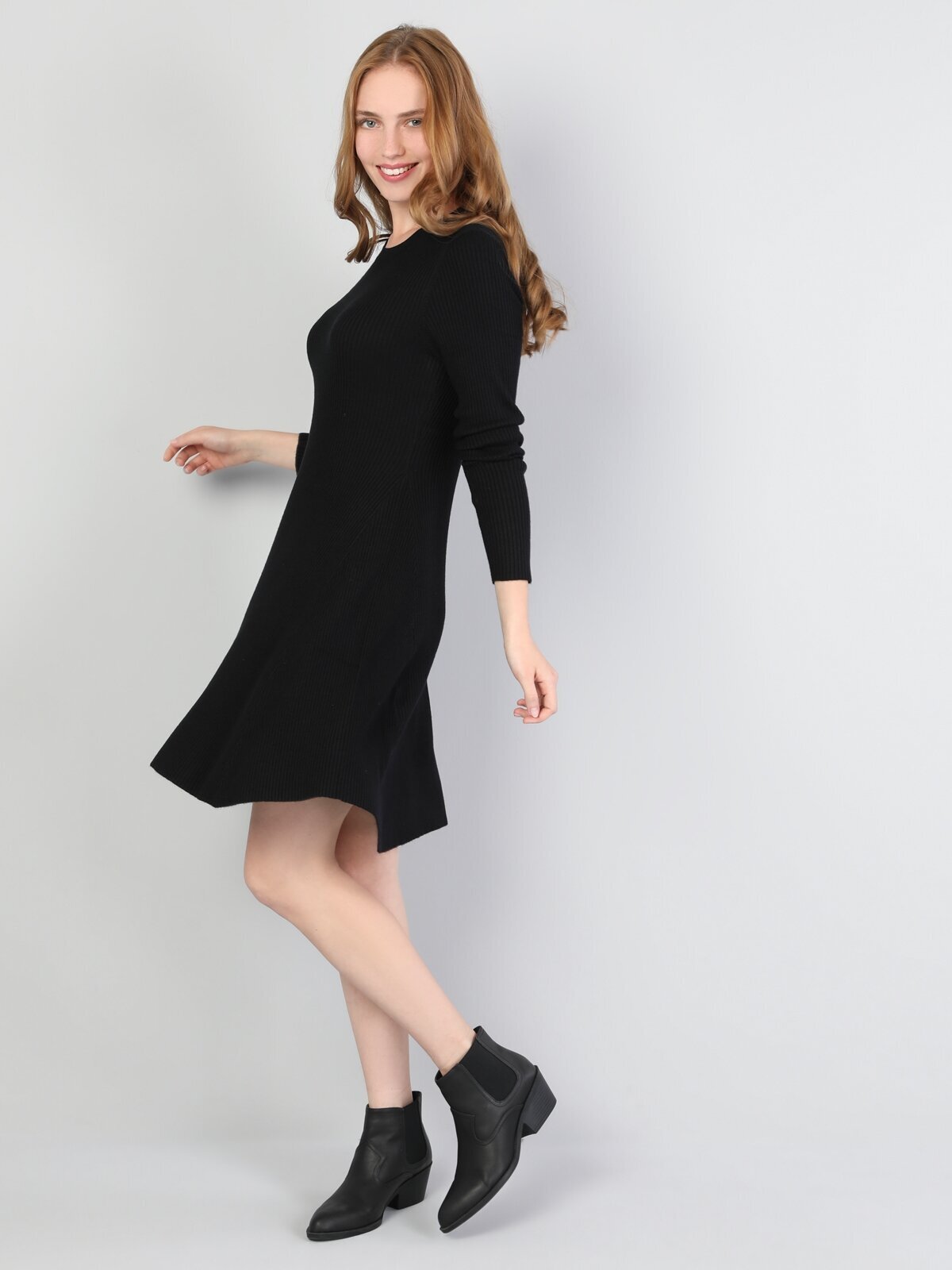 Платье женское Colins CL1045557_Q1.V1 черное S