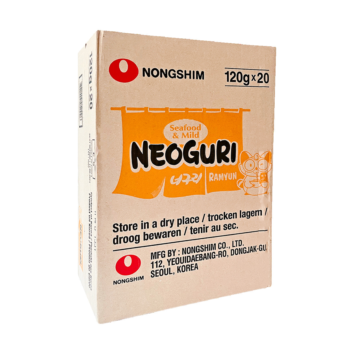 

Лапша быстрого приготовления Nongshim неогури с морепродуктами, пачка 120 г х 20 шт